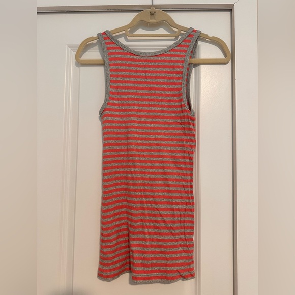 GAP Pink and Gray Striped Tank Top - Picture 2 of 3